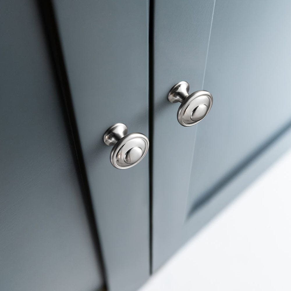 Goo-Ki Vintage Decorative Cabinet Knobs with Layered Concentric Ring Design for Classic Kitchen Drawer