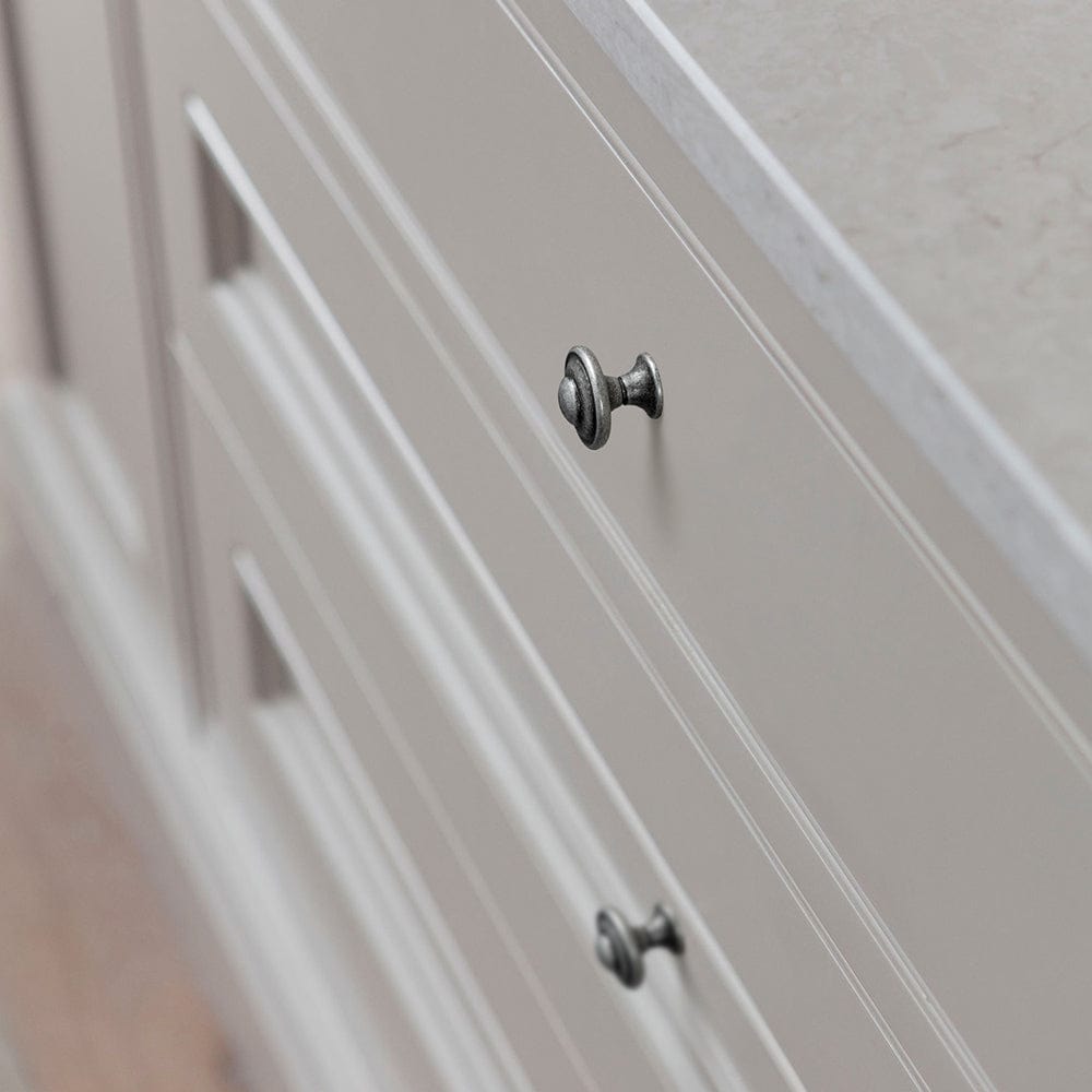 Goo-Ki Vintage Decorative Cabinet Knobs with Layered Concentric Ring Design for Classic Kitchen Drawer