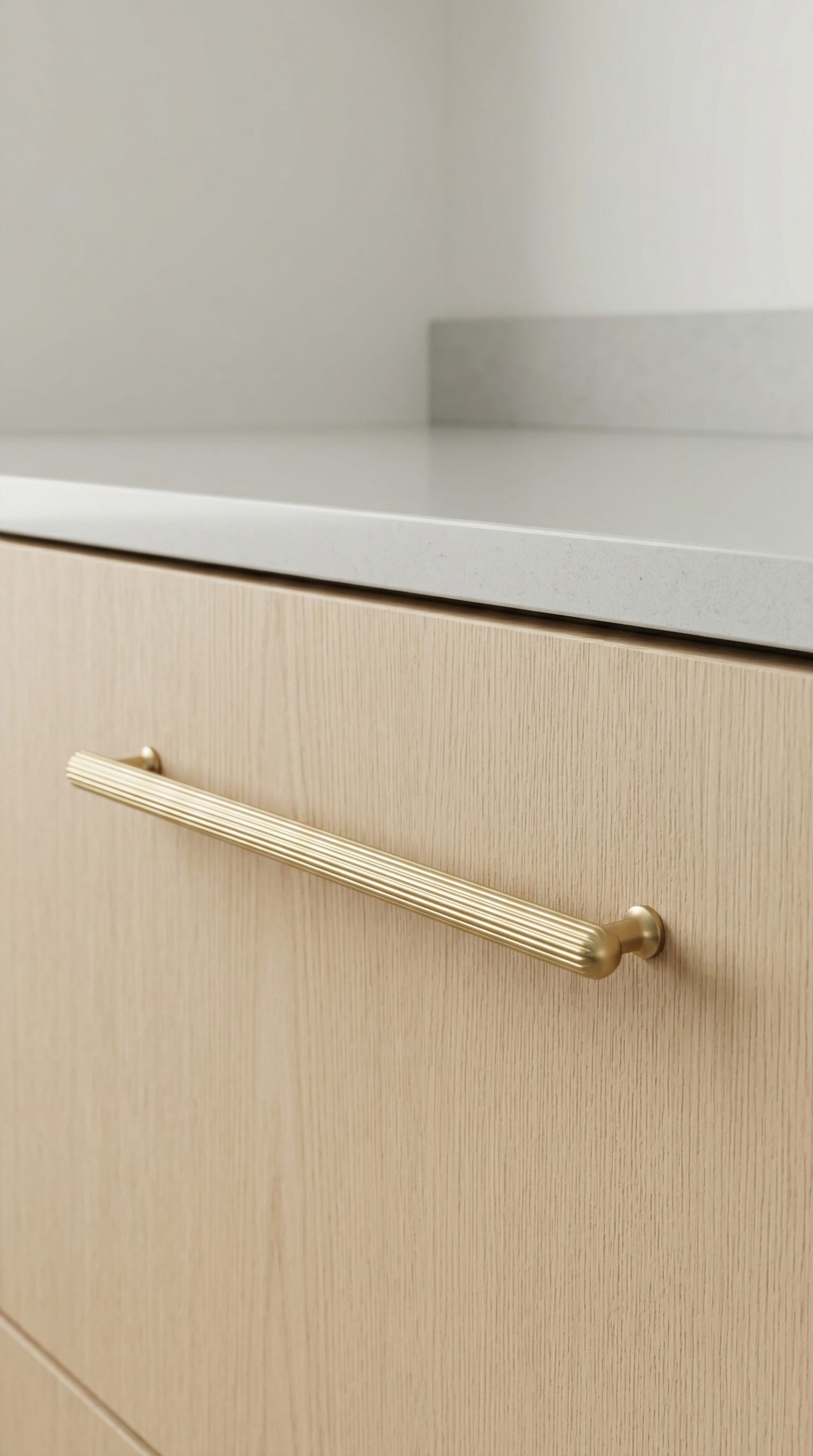 Goo-Ki Vintage Fluted Cabinet Pull Handles Zinc Alloy Ribbed Drawer Bar Pull for Kitchen Cupboard Bathroom Vanity