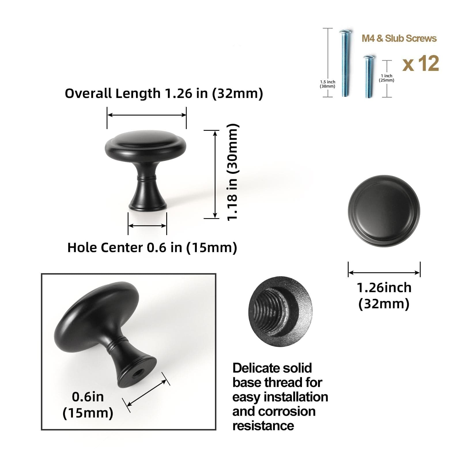 Goo-Ki Vintage-Inspired Zinc Alloy Decorative Knobs Versatile Furniture Cabinet Hardware