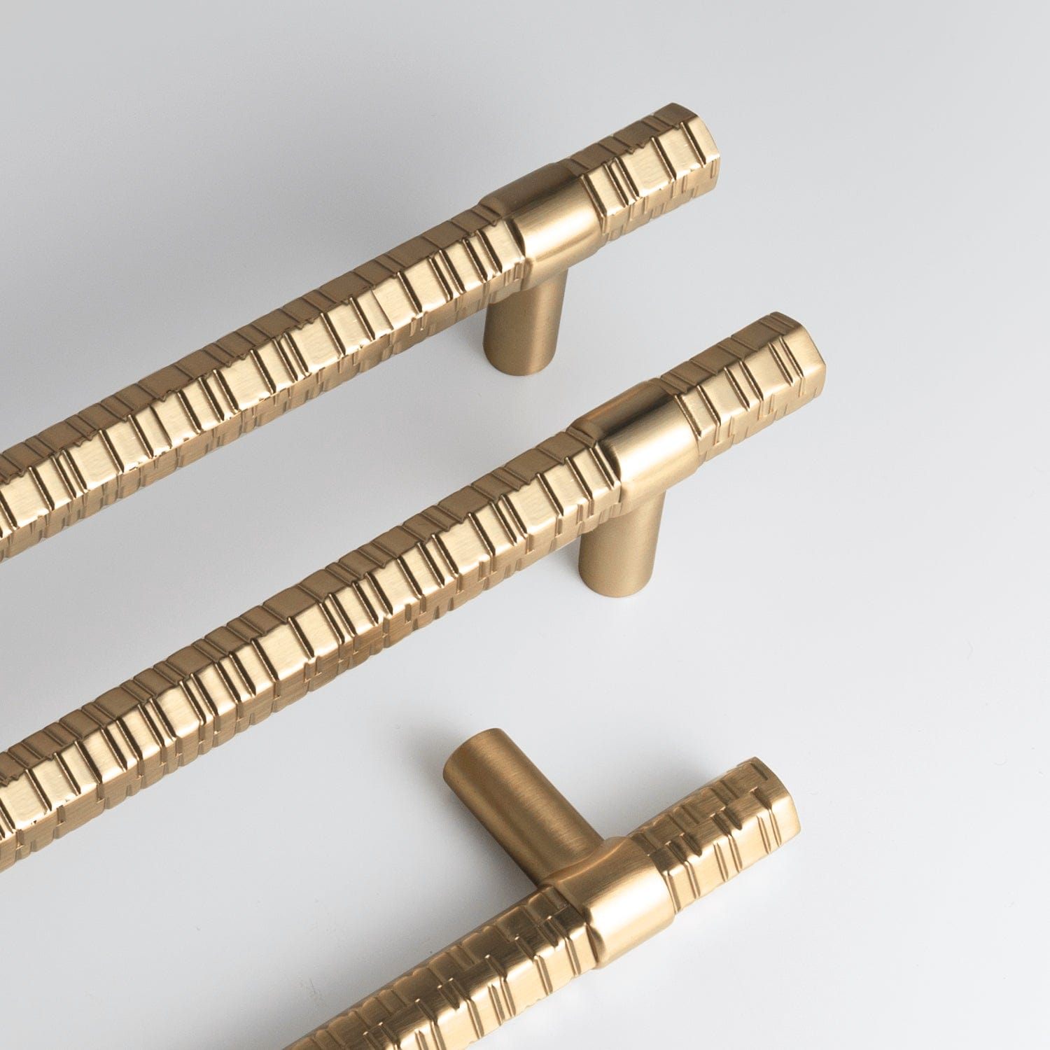 Goo-Ki Vintage Kitchen Cabinet T-Bar Pulls Knurled Antique Cabinet Handles