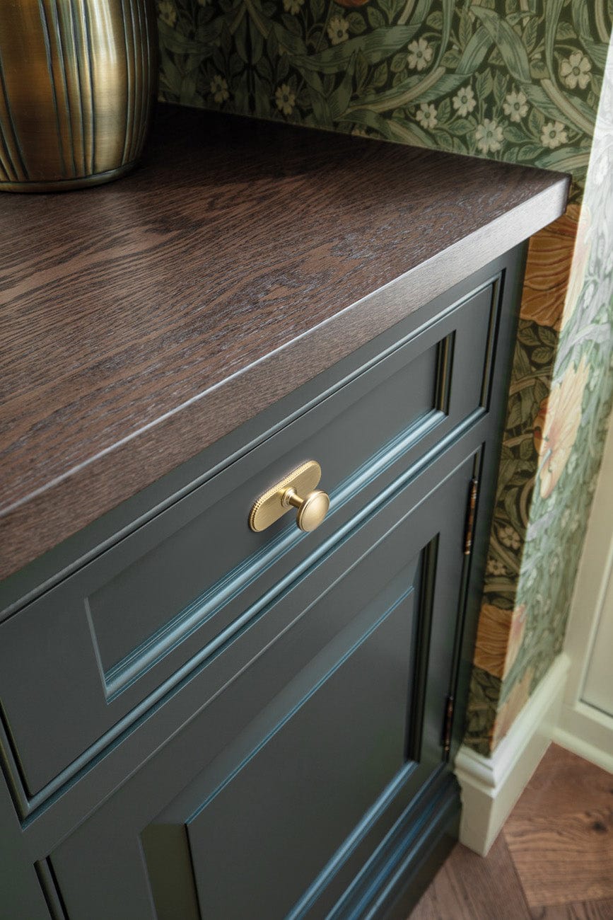 Goo-Ki Vintage Retro Bronze Drawer Knob Kitchen Hardware Single Hole Cabinet Knobs with Back Plate