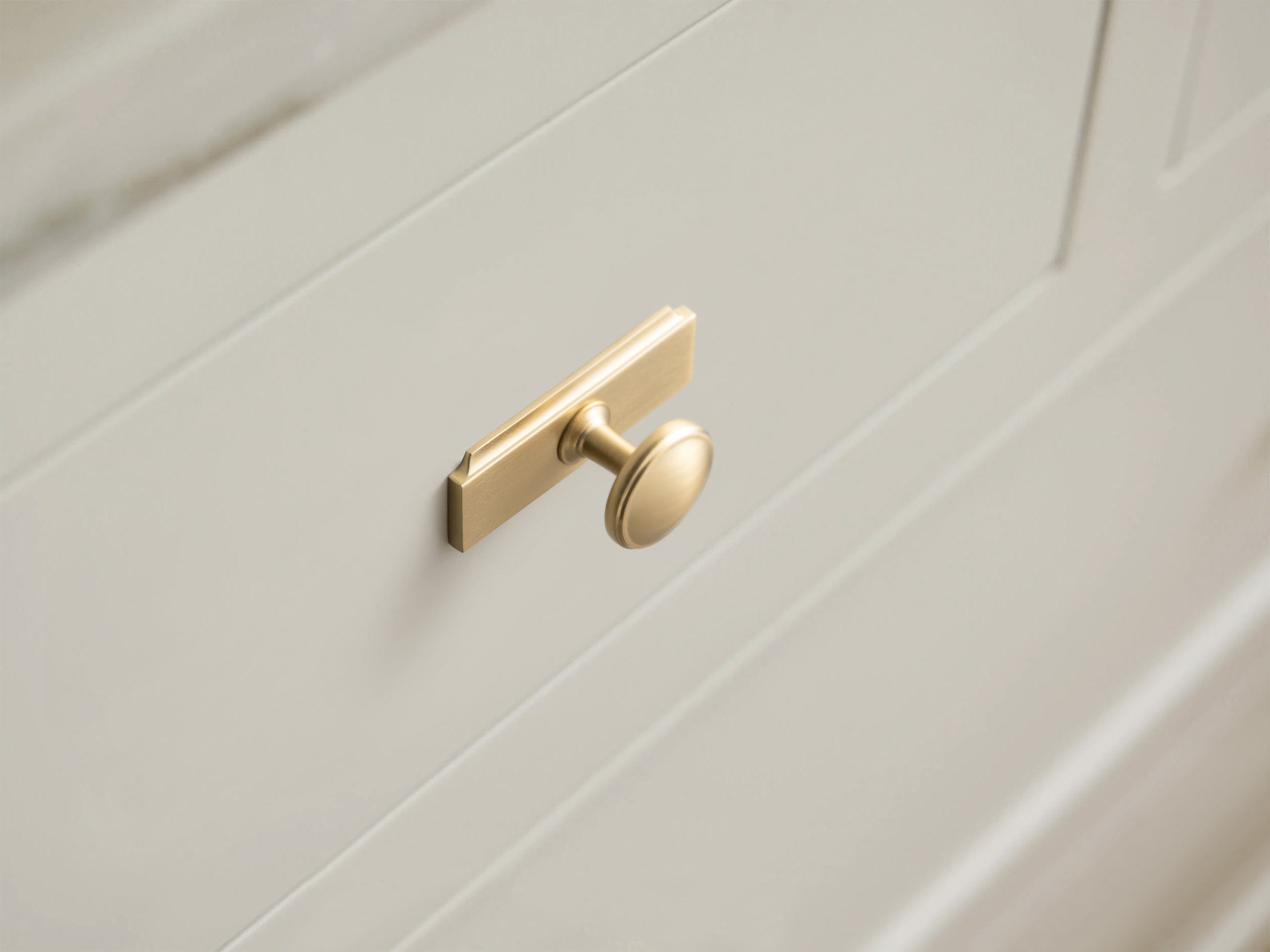 Goo-Ki Vintage Retro Bronze Drawer Knob Kitchen Hardware Single Hole Cabinet Knobs with Back Plate