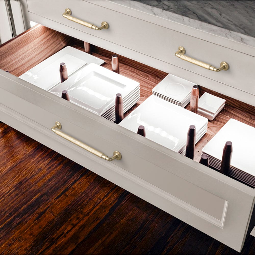 Goo-Ki Vintage Textured Zinc Alloy Cabinet Pulls - Stylish Hardware for Kitchen Cabinets & Dresser Drawers