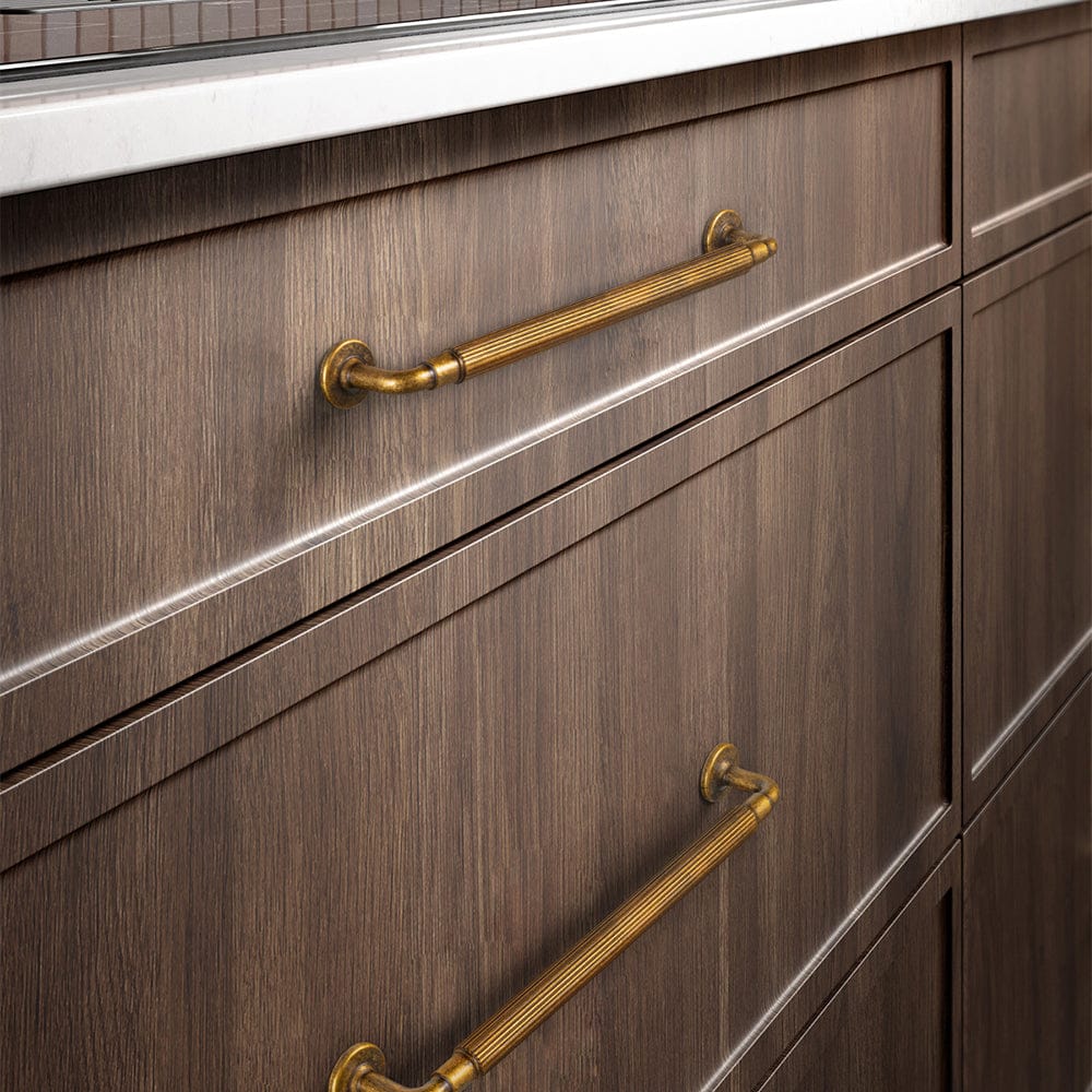 Goo-Ki Vintage Textured Zinc Alloy Cabinet Pulls - Stylish Hardware for Kitchen Cabinets & Dresser Drawers