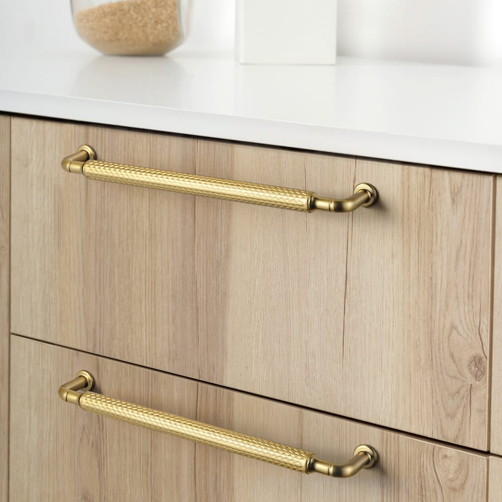Goo-Ki Vintage Wavy Textured Zinc Alloy Cabinet Pulls for Kitchen Cabinets & Furniture