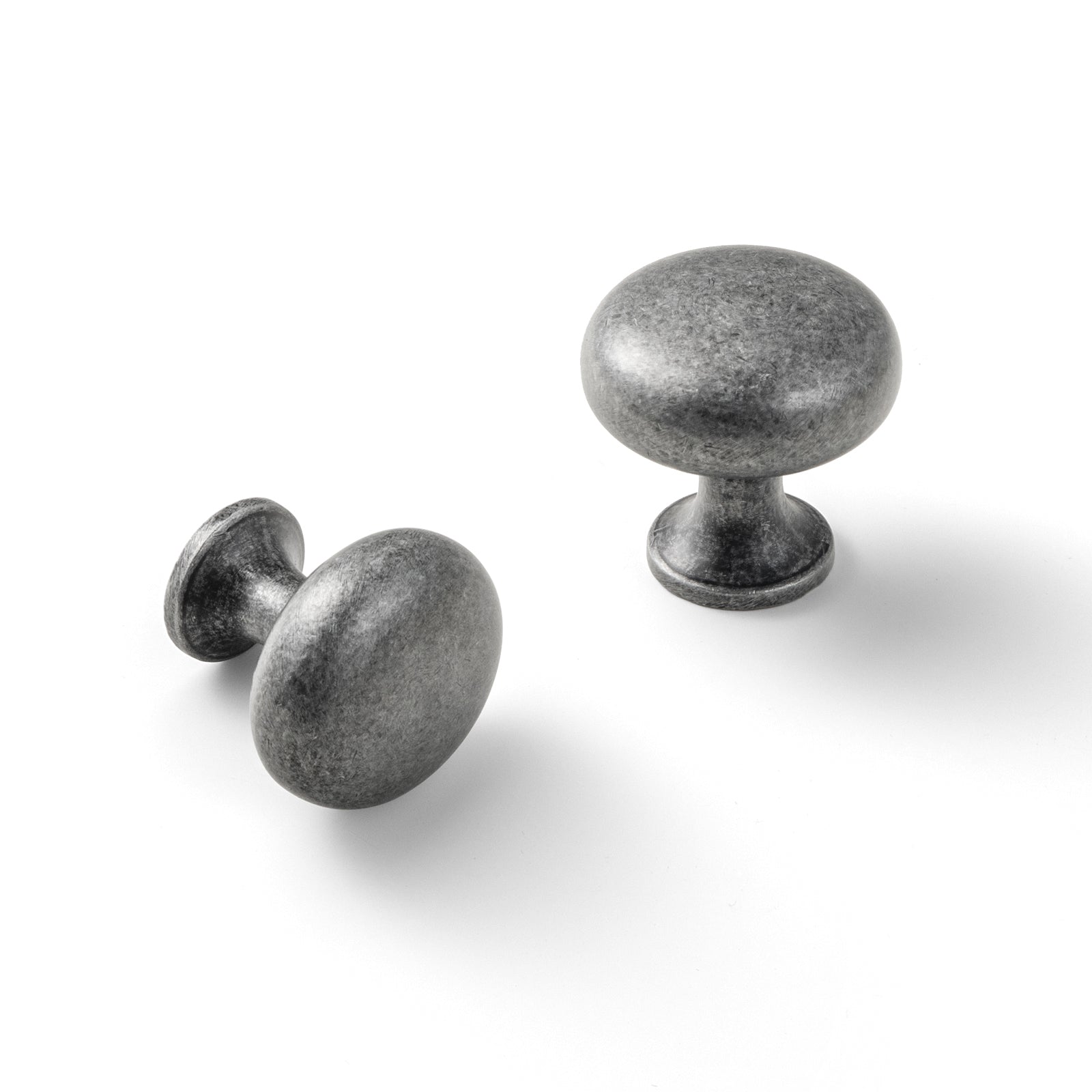 Goo-Ki Weathered Nickel / 1.2'' Knob / 6 Pack Multi-colored Classic Drawer Knob Mushroom Round Cabinet Knob