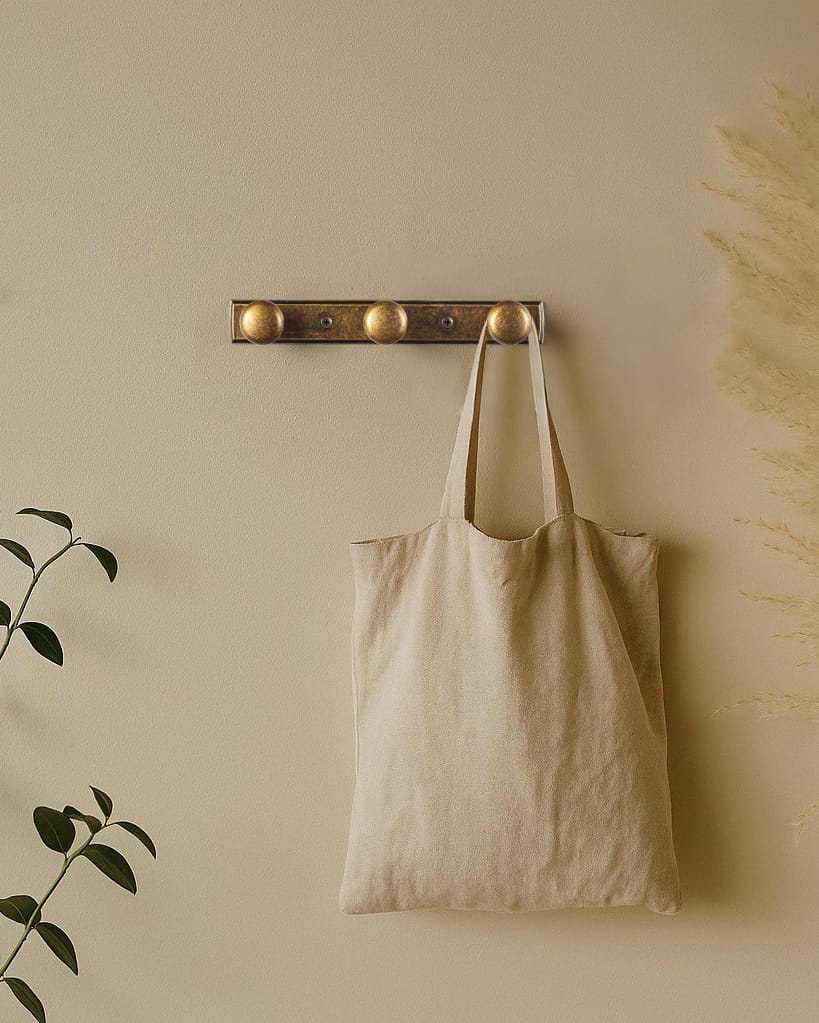 Goo-Ki Zinc Alloy Coat Hook - Retro Decorative Wall Hanger Rail with Round Knobs for Coats, Towels & Home Organization