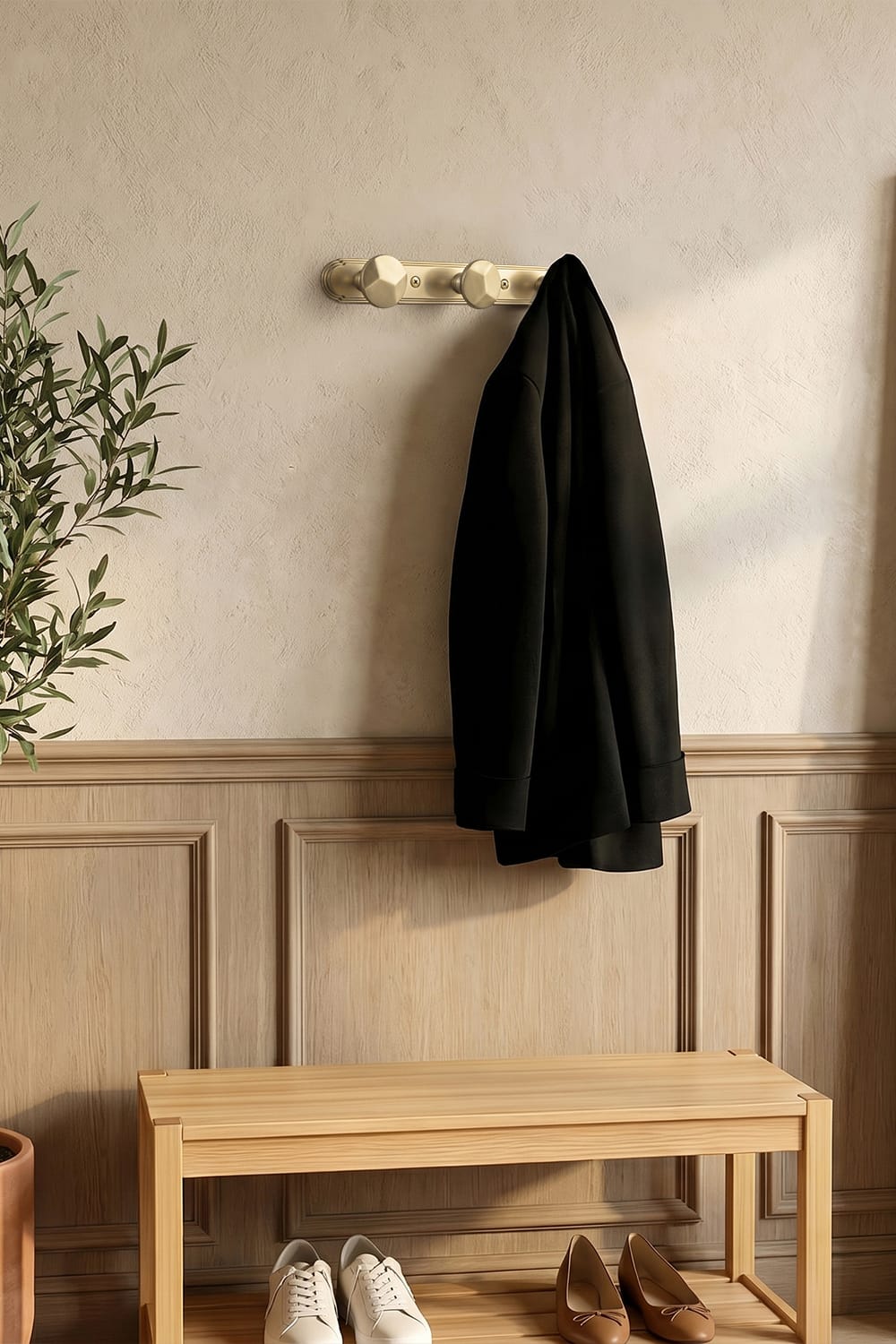 Goo-Ki Zinc Alloy Decorative Wall Mounted Coat Hook Rack, Heavy Duty Multipurpose Hanger