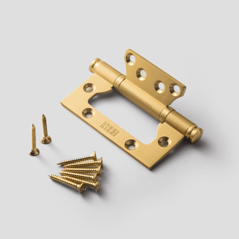 TONA 4 Inch Copper Door Hinge Brass Thick Hinge Interior Bedroom Door Hardware