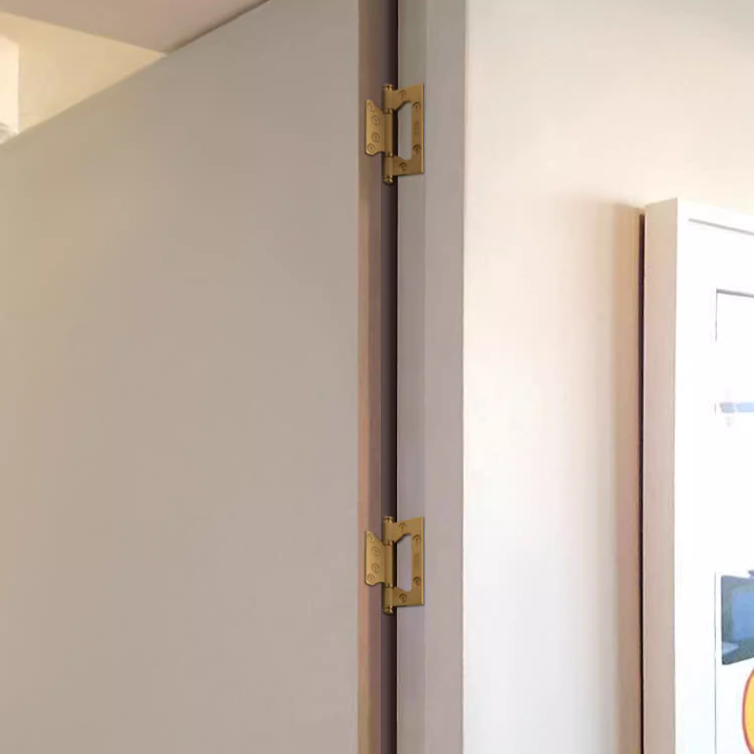 TONA 4 Inch Copper Door Hinge Brass Thick Hinge Interior Bedroom Door Hardware