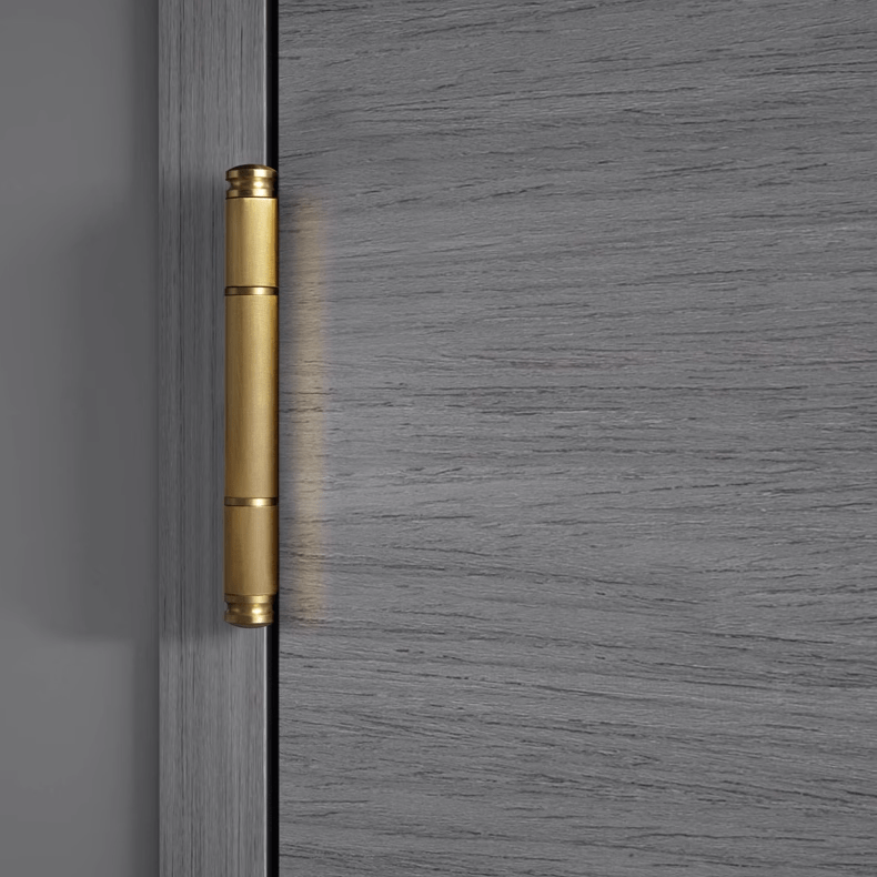 TONA Brushed Brass / 1 Pcs 4 Inch Copper Door Hinge Brass Thick Hinge Interior Bedroom Door Flat Hinge