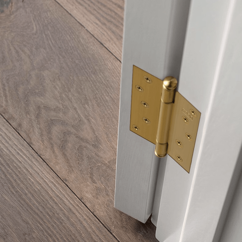 TONA Brushed Brass / Flat Hinge / 1 Pcs 5 Inch Copper Door Hinge Brass Thick Hinge Interior Bedroom Door Hardware