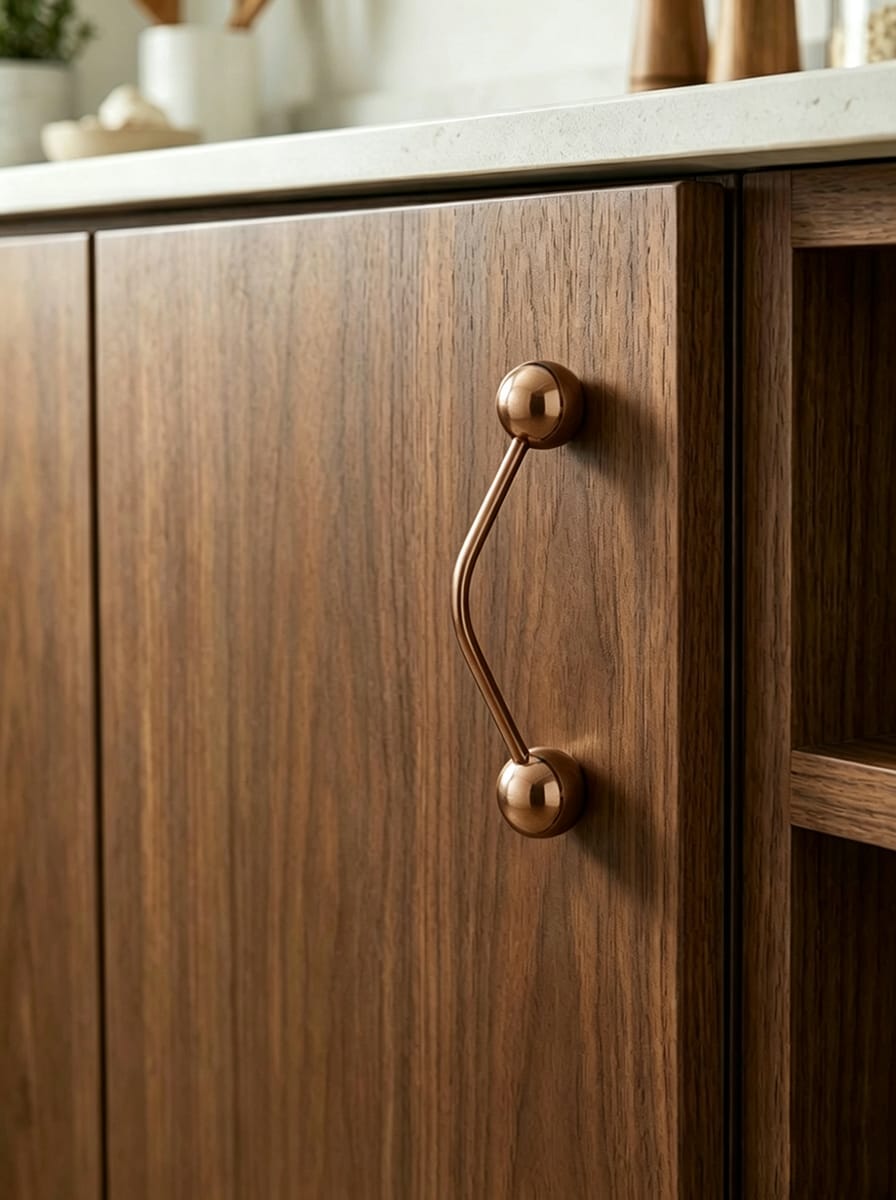 TONA Creative Brass Furniture Handle Novelty Cabinet Bar Pulls European Minimalist Handle