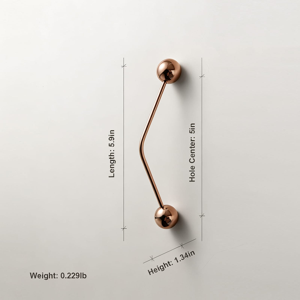 TONA Creative Brass Furniture Handle Novelty Cabinet Bar Pulls European Minimalist Handle