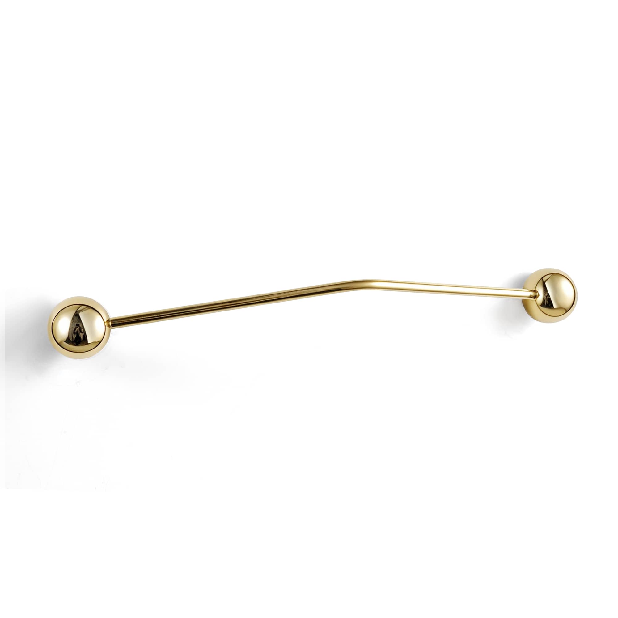 TONA Polished Gold / 7.6'' Hole Center / 2 Pack Creative Brass Furniture Handle Novelty Cabinet Bar Pulls European Minimalist Handle