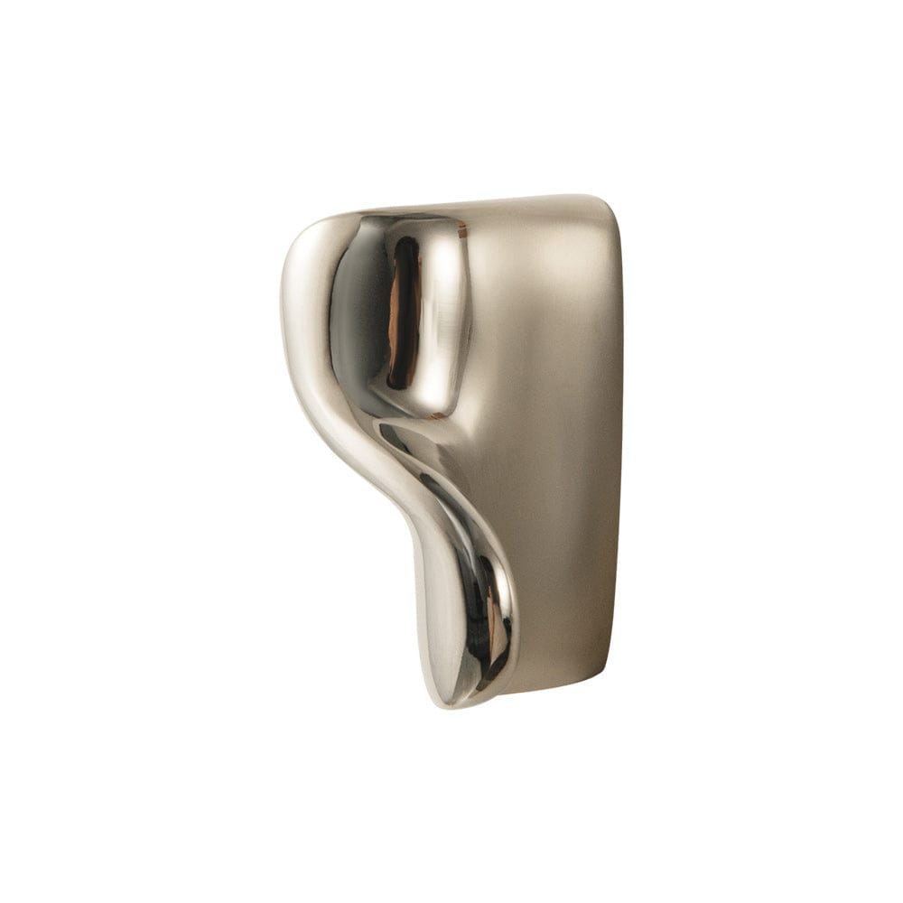 TONA Titanium Silver / 1.25'' Hole Center / 2 Pack Titanium Silver Copper Cabinet Pull with Organic Twisted Shape