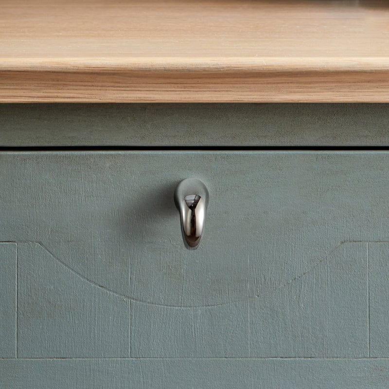 TONA Titanium Silver / Knob / 2 Pack Muscle - Shaped Titanium Silver Copper Cabinet Knob Unique Artistic Home Hardware