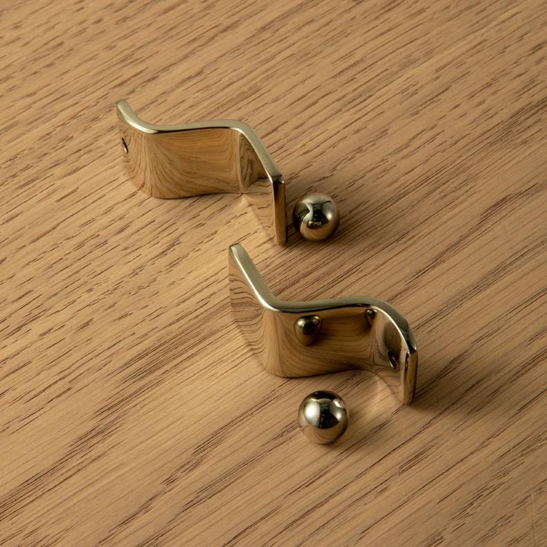 TONA Titanium Silver / Knob / 2 Pack Titanium Silver Copper Cabinet Knob with Stylish Unique Silhouette