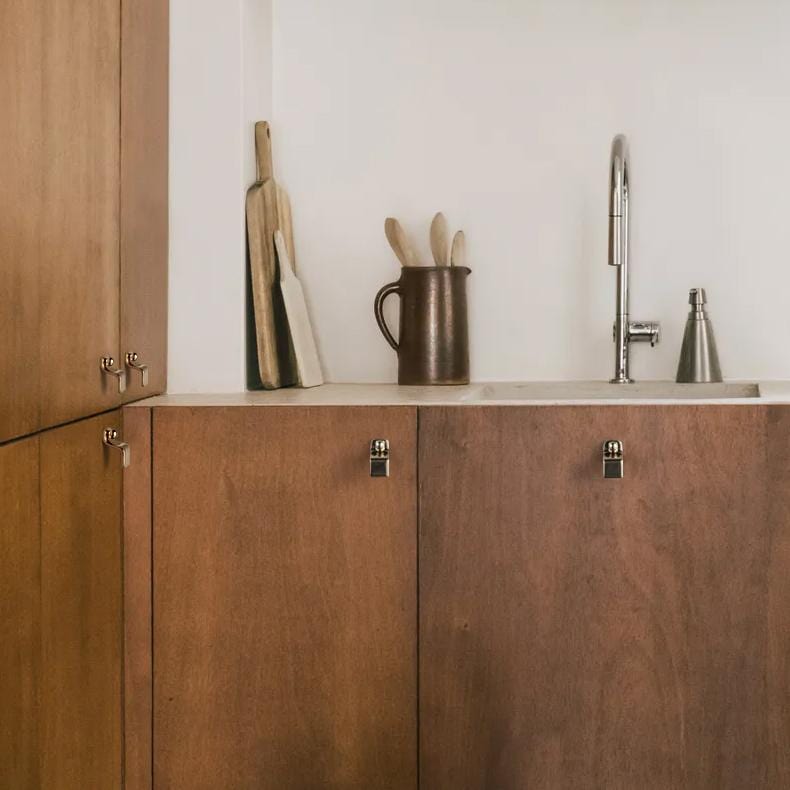 TONA Titanium Silver / Knob / 2 Pack Titanium Silver Copper Cabinet Knob with Stylish Unique Silhouette