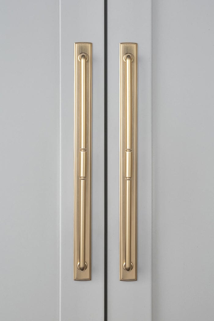 Vintage Brass Pipe Style Cabinet Handles for Modern - Rustic Interiors