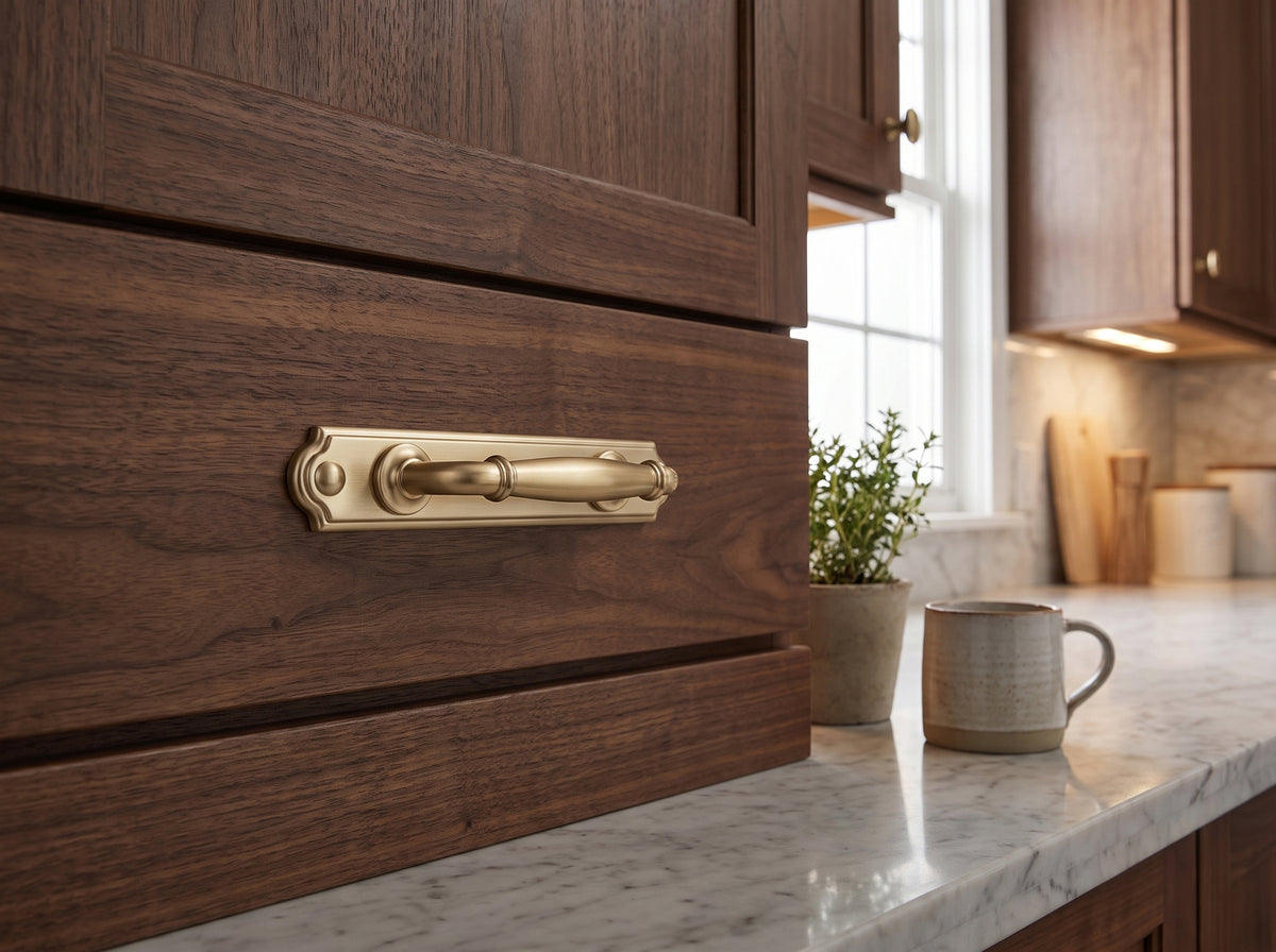 Decorative Cabinet Pulls with Eye-Catching Geometric & Curved Silhouettes