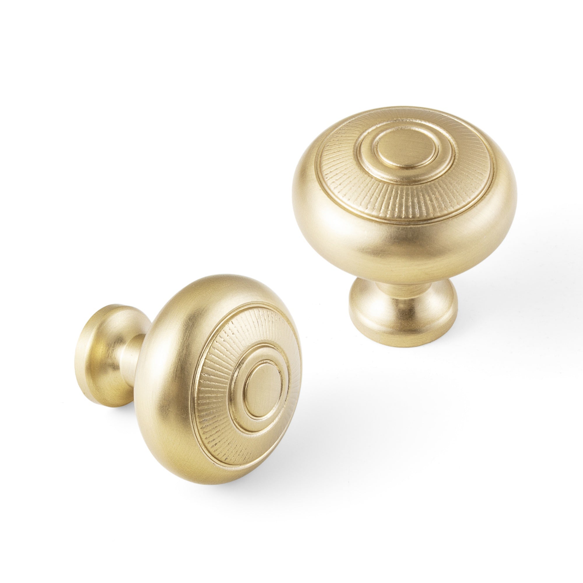 Sunburst Embossed Round Zinc Alloy Cabinet Knobs, Vintage Radial Pattern Drawer Knob for Dresser Wardrobe