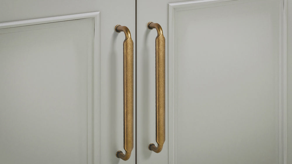 Distressed Antique Brass Pulls