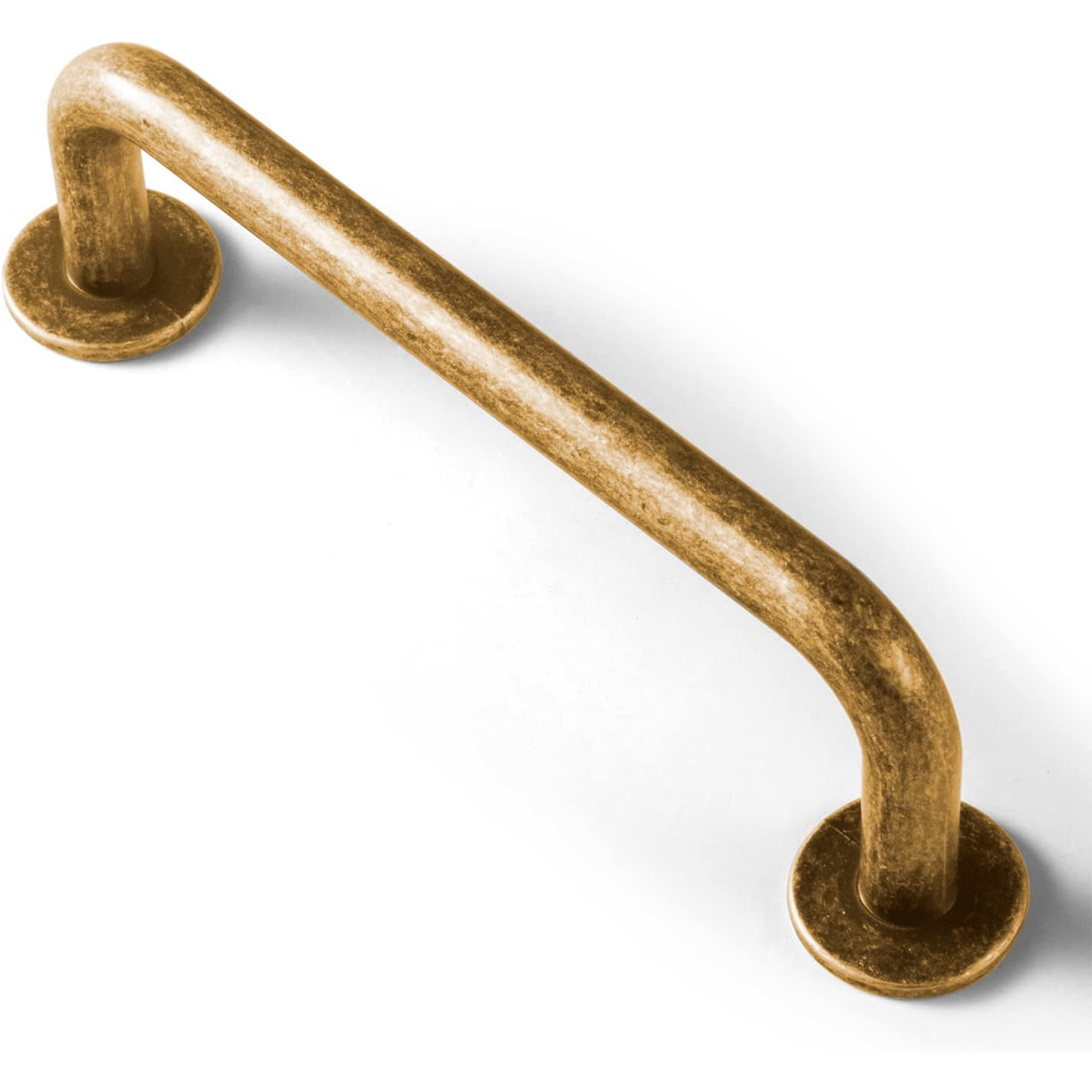 Goo-Ki Antique Brass / 3.8'' Hole center Antique Drawer Pulls Solid Retro Bar Pull Furniture Hardware for Kitchen 6 Pack