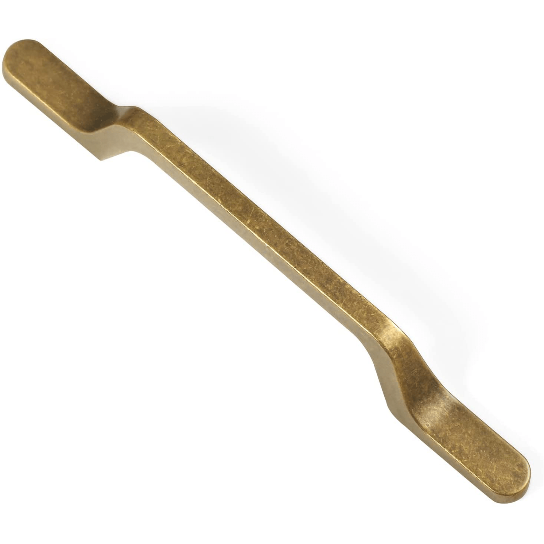 Goo-Ki Antique Brass / 3.8'' Hole center European Style Retro Brass Drawer Pulls for Dresser Cupboard Vintage Bronze Bar Pulls 6 Pack
