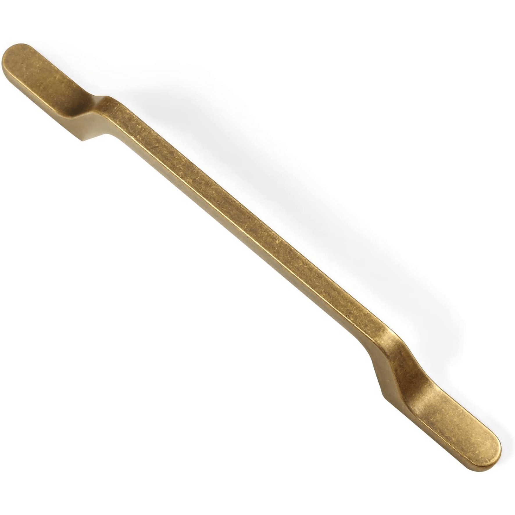 Goo-Ki Antique Brass / 5'' Hole center European Style Retro Brass Drawer Pulls for Dresser Cupboard Vintage Bronze Bar Pulls 6 Pack