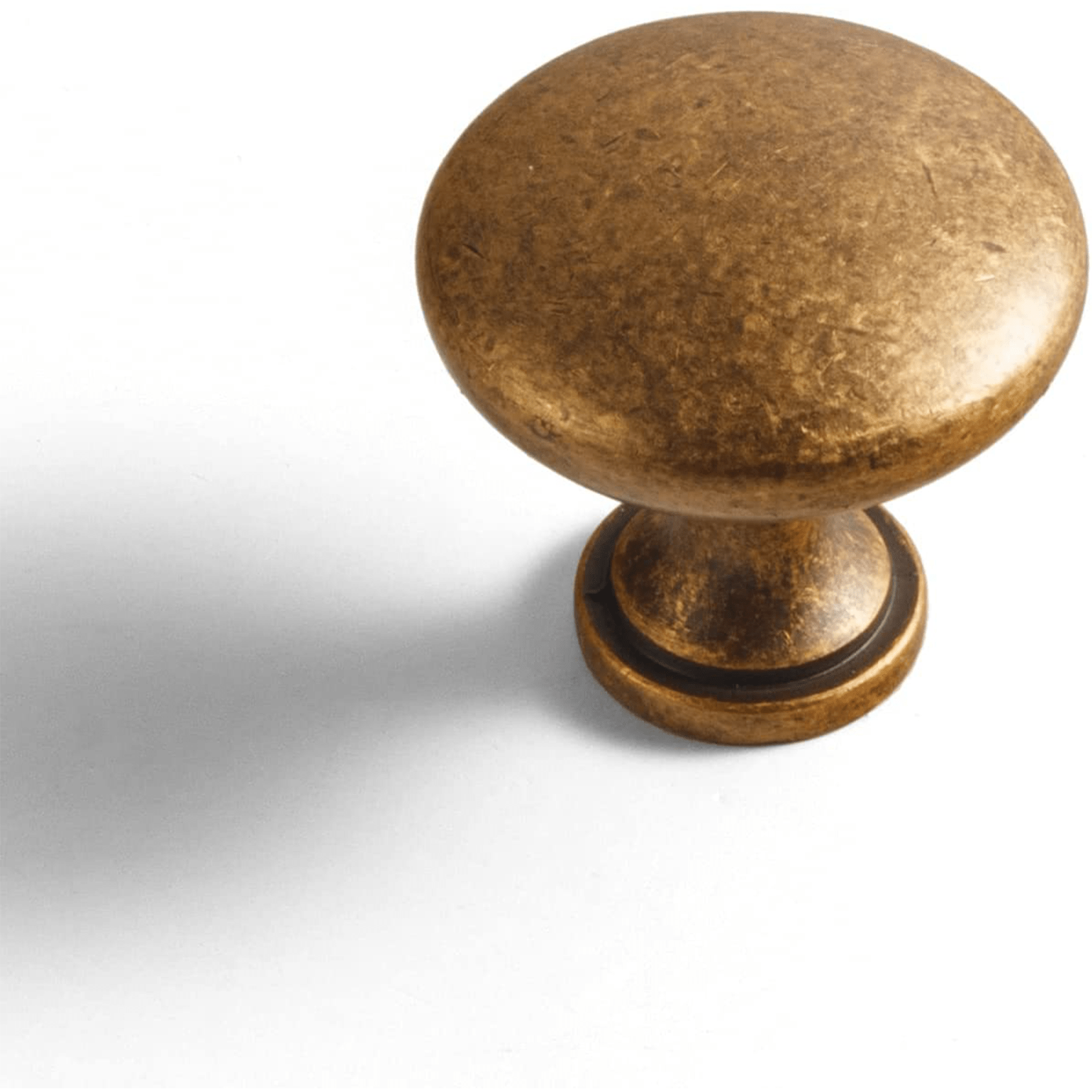 Goo-Ki Antique Brass / Knob Antique Drawer Pulls Solid Retro Bar Pull Furniture Hardware for Kitchen 6 Pack