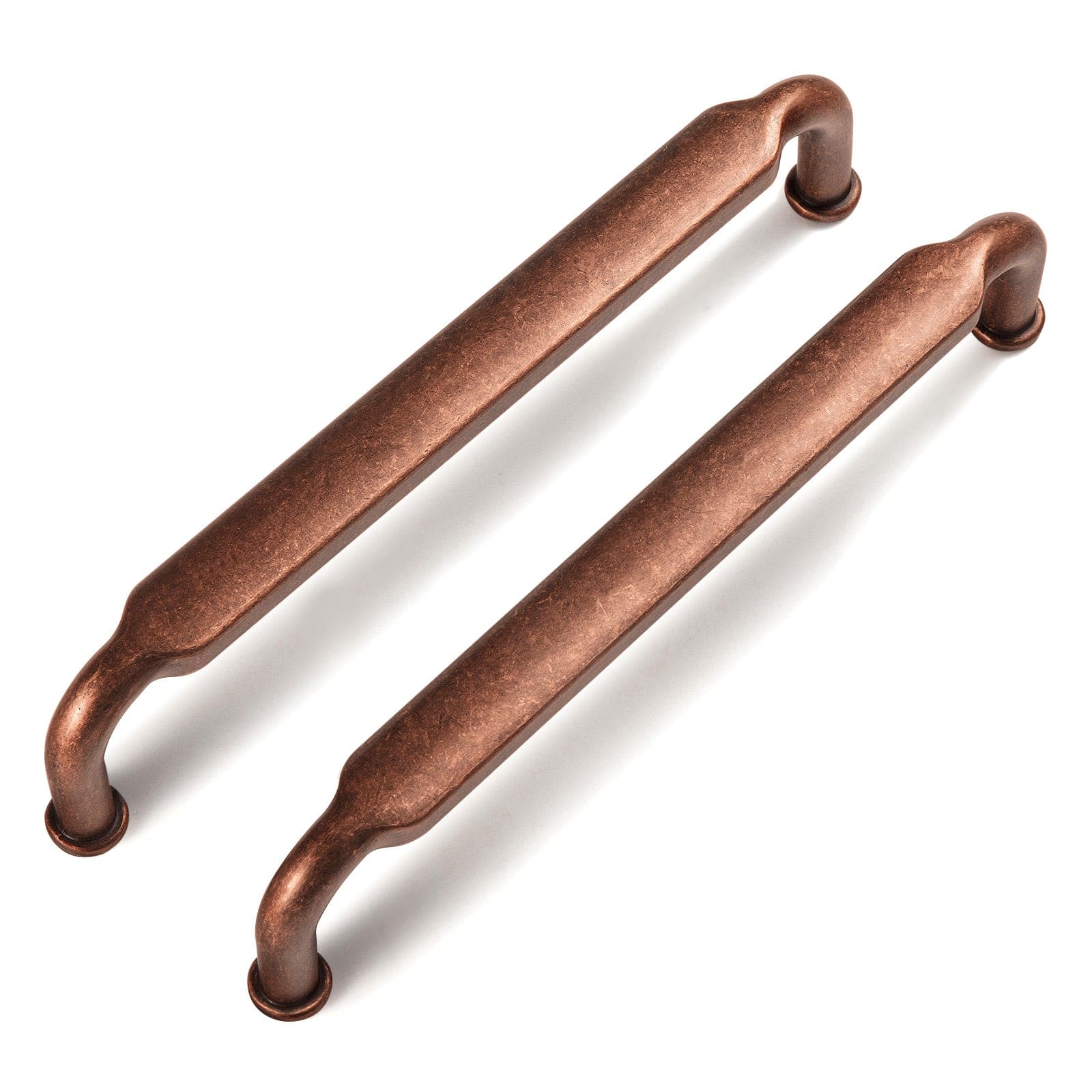 Goo-Ki Antique Copper / 5'' Hole center Distressed Antique Brass Cabinet Pulls American Style Drawer Pulls Retro Furniture Knob 6 Pack