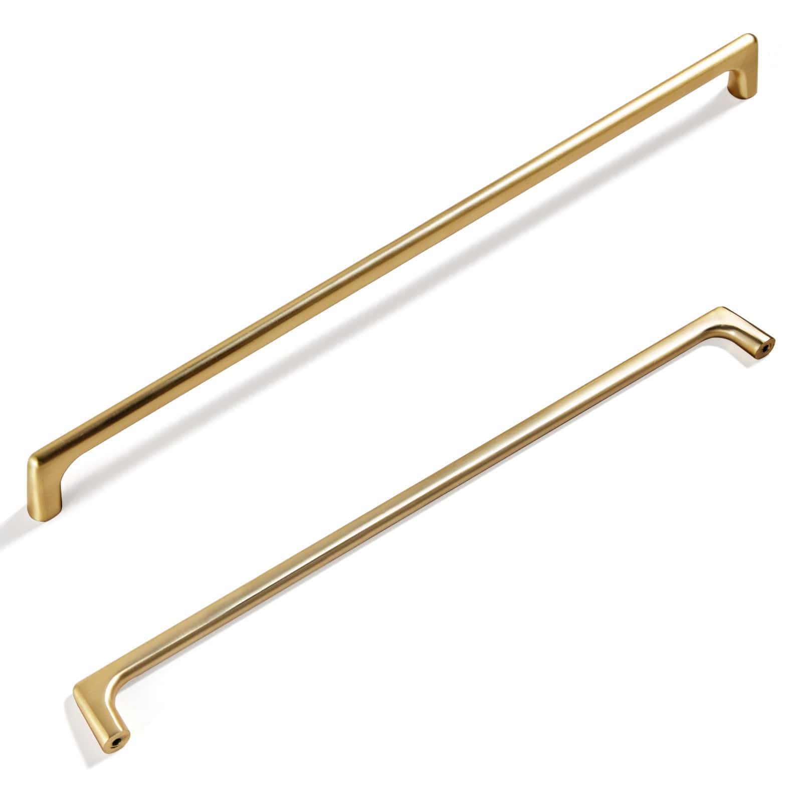 Goo-Ki Brushed Brass / 12.6'' HOLE CENTER Modern Cabinet Pull Luxurious Drawer Wardrobe Pulls Kitchen 6 Pack