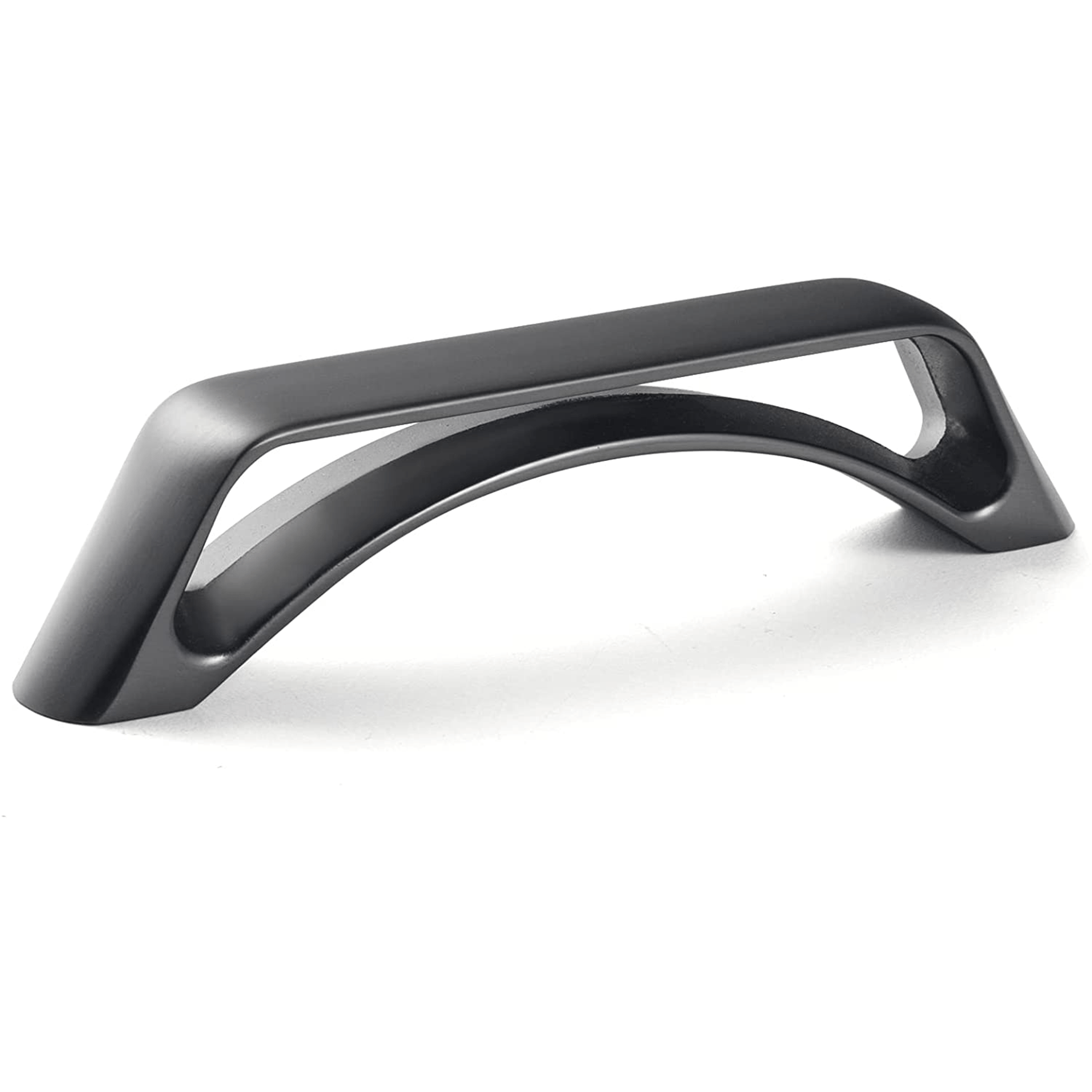 Goo-Ki Brushed Dark Steel / 3.78'' Hole center No-fingerprint Wardrobe Pulls Modern Unique Hollow Knobs Cabinet Pulls 6 Pack
