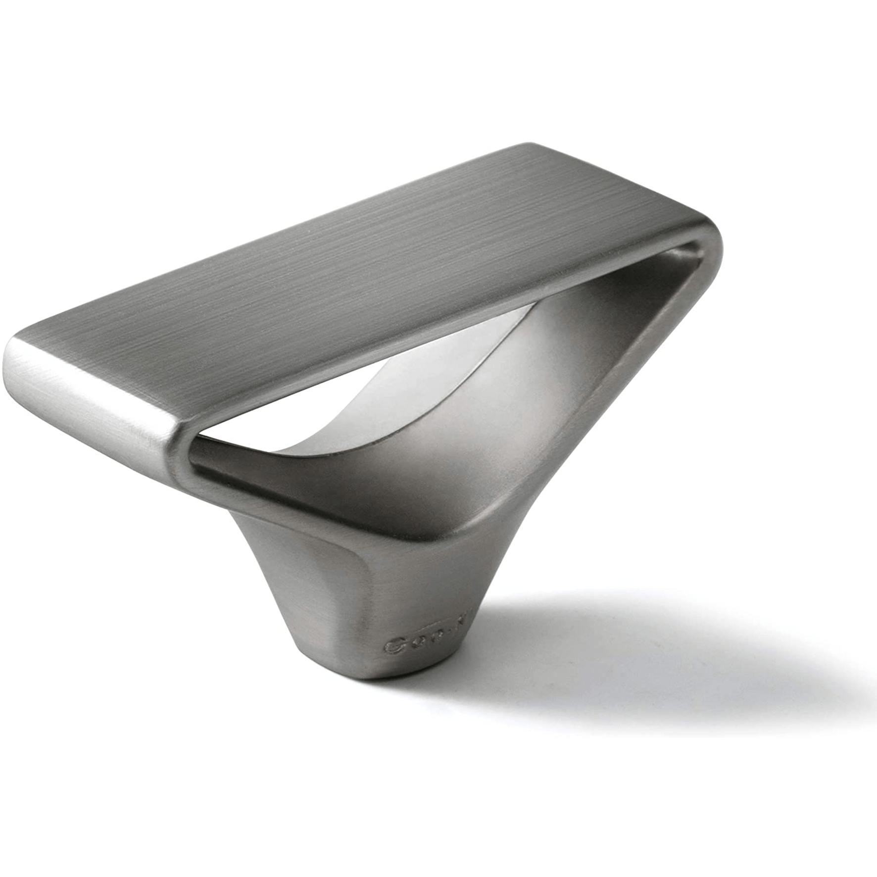 Goo-Ki Brushed Nickel / Knob No-fingerprint Wardrobe Pulls Modern Unique Hollow Knobs Cabinet Pulls 6 Pack