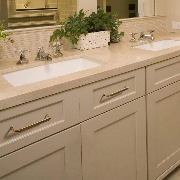 Distressed Antique Brass Pulls