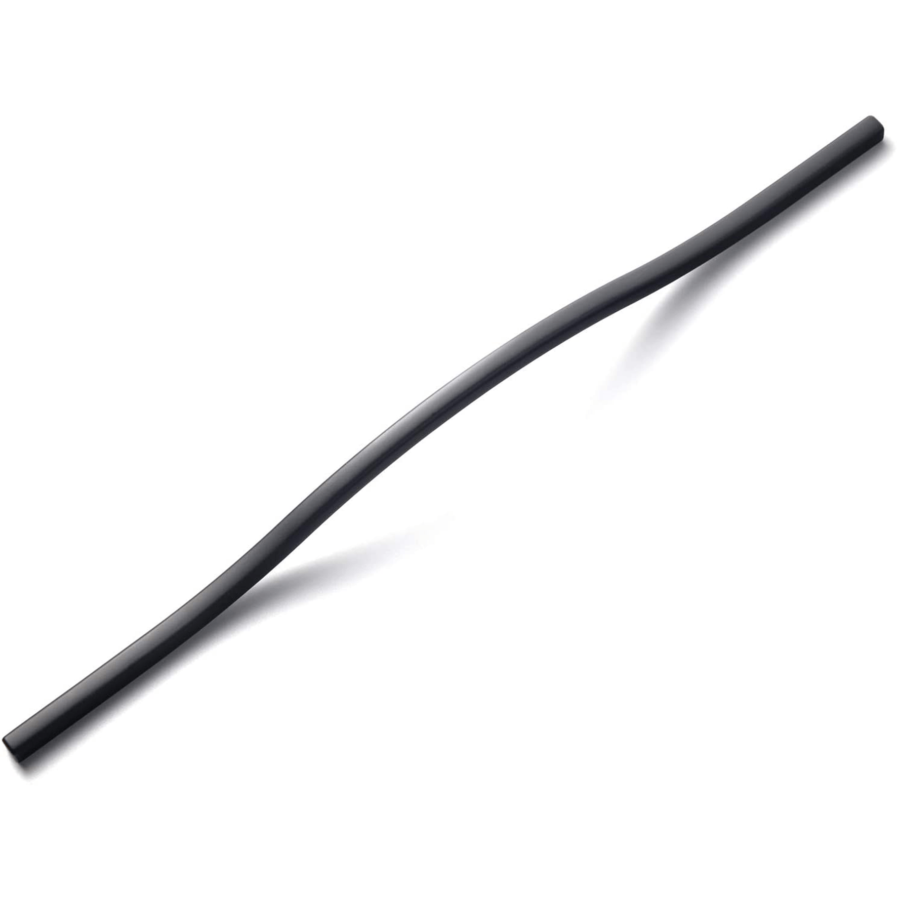 Goo-Ki Matte Black / 11.34''/12.6'' Hole Center Modern Wardrobe Cabinet Pulls Luxurious Drawer Pull Double Hole Center 6 Pack