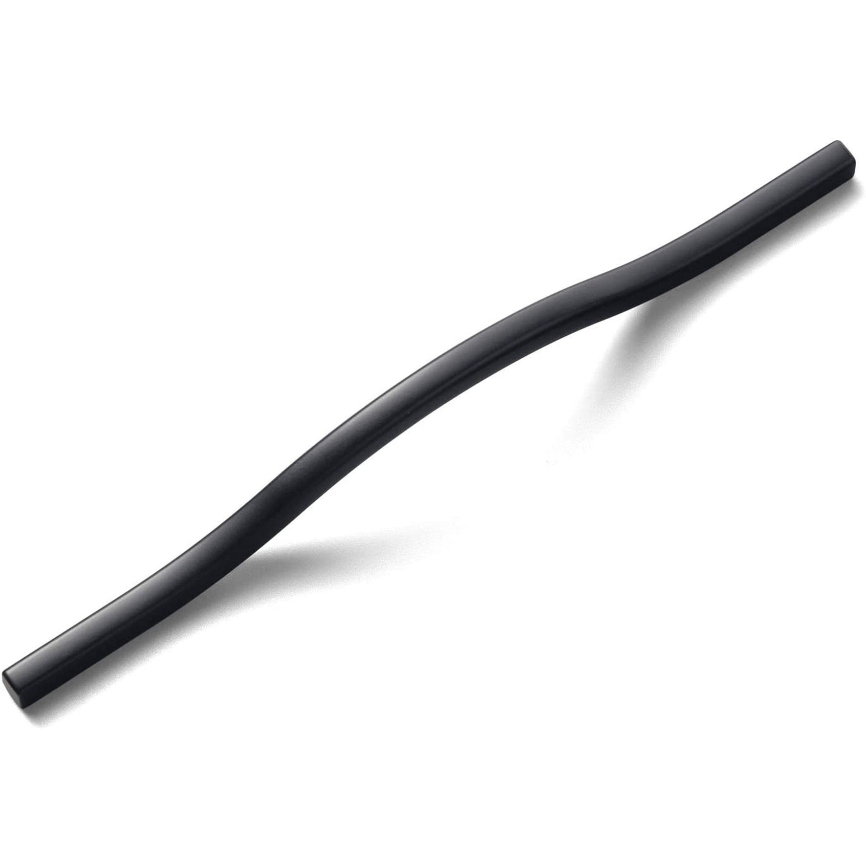 Goo-Ki Matte Black / 6.3''/7.56'' Hole Center Modern Wardrobe Cabinet Pulls Luxurious Drawer Pull Double Hole Center 6 Pack