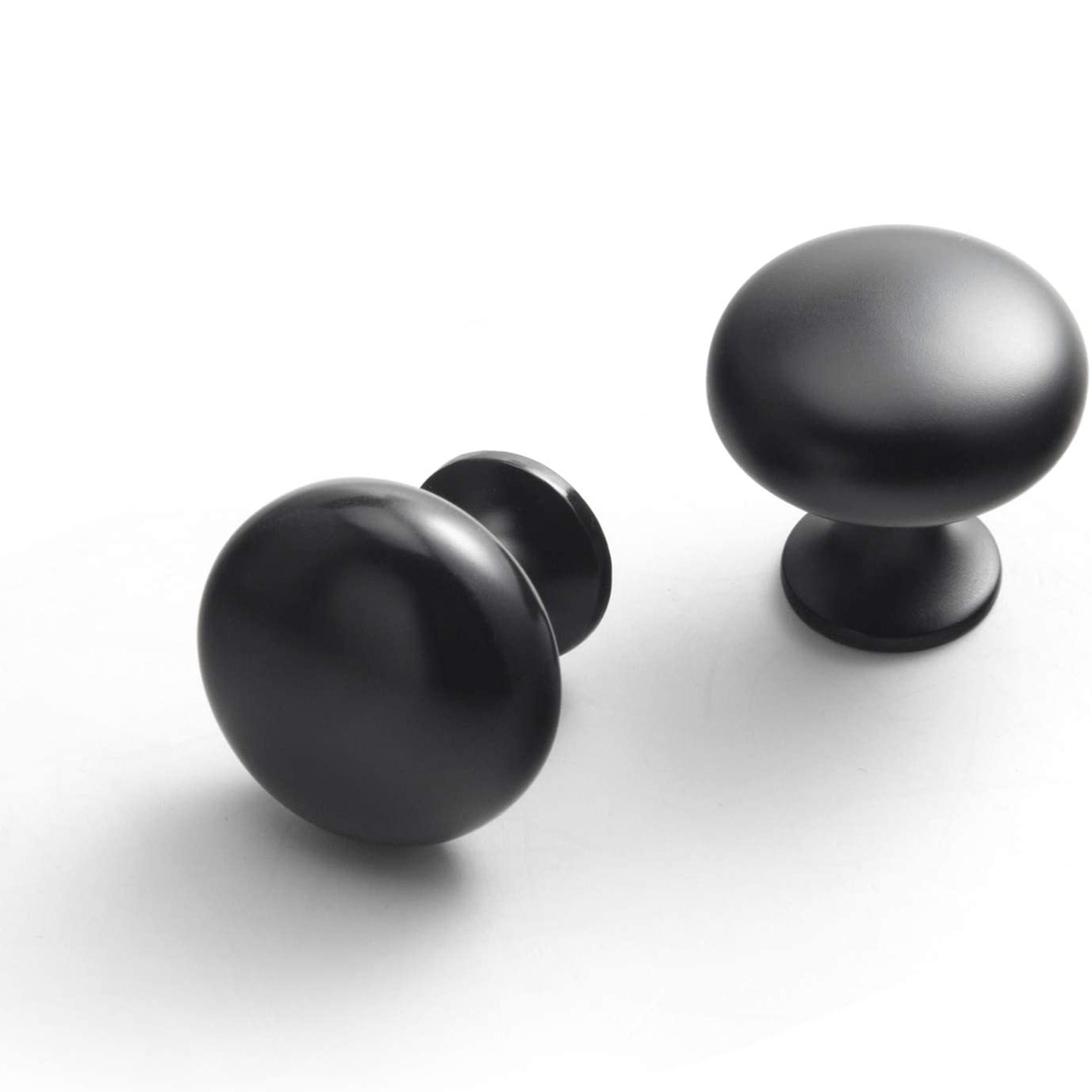 Goo-Ki Matte black / Knob Retro Durable Cabinet Pulls Luxurious Drawer Pulls for Bedroom Kitchen 6 Pack