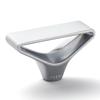 Goo-Ki Matte Chrome / Knob No-fingerprint Wardrobe Pulls Modern Unique Hollow Knobs Cabinet Pulls 6 Pack