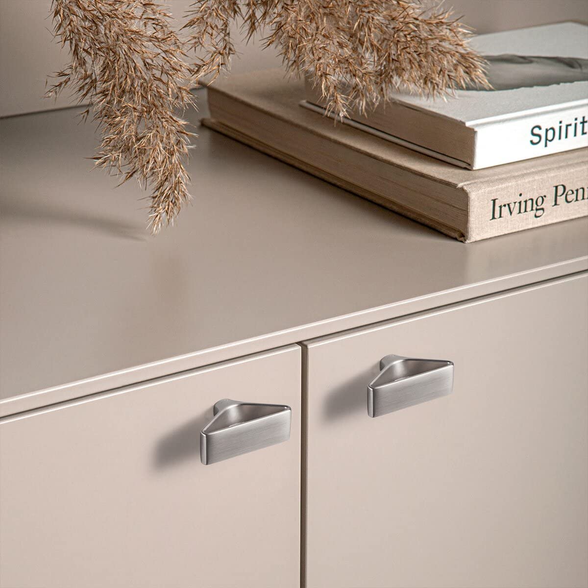 Goo-Ki No-fingerprint Wardrobe Pulls Modern Unique Hollow Knobs Cabinet Pulls 6 Pack
