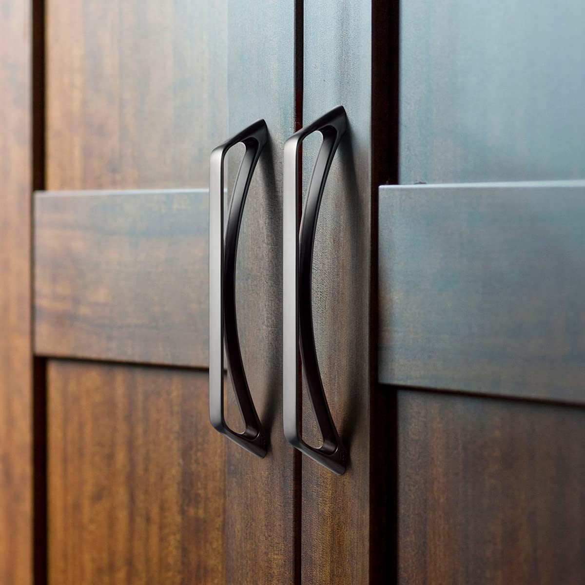 Goo-Ki No-fingerprint Wardrobe Pulls Modern Unique Hollow Knobs Cabinet Pulls 6 Pack