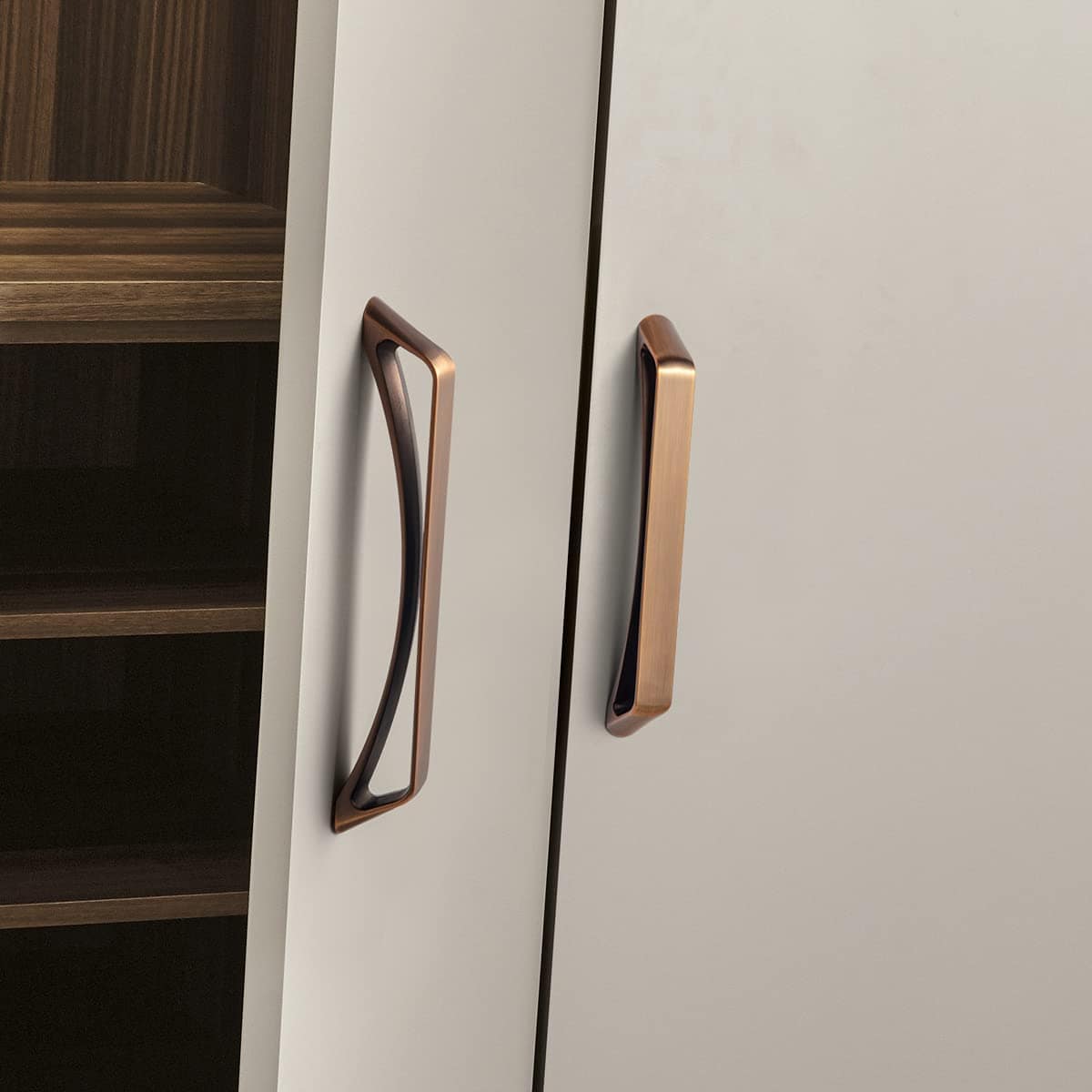Goo-Ki No-fingerprint Wardrobe Pulls Modern Unique Hollow Knobs Cabinet Pulls 6 Pack
