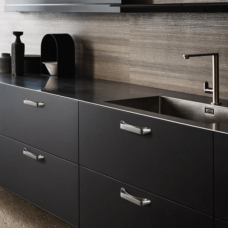 Goo-Ki No-fingerprint Wardrobe Pulls Modern Unique Hollow Knobs Cabinet Pulls 6 Pack