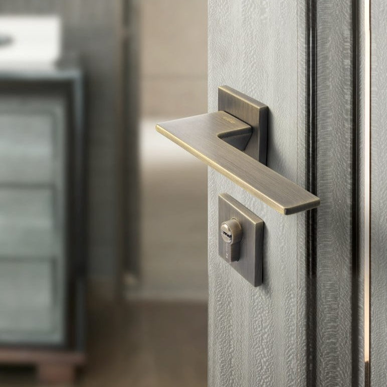 Goo-Ki Nordic Bedroom Door Handle Silent Door Lock Interior Bronze Door Lock