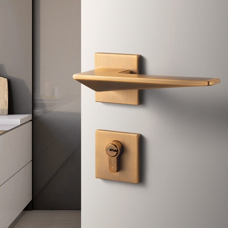 Goo-Ki Nordic Bedroom Door Handle Silent Door Lock Interior Bronze Door Lock