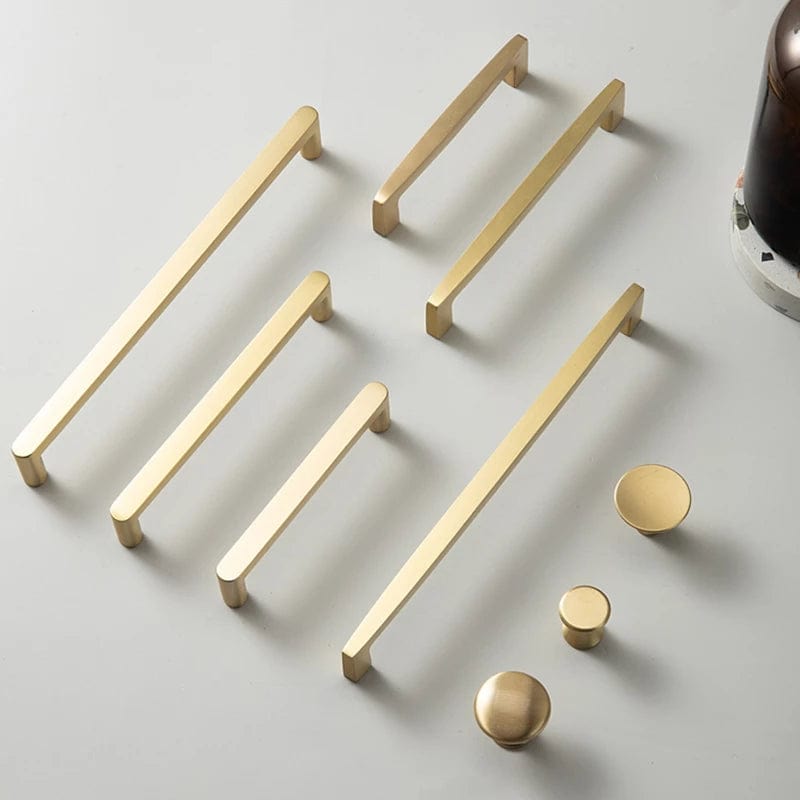 Goo-Ki Nordic Copper Cabinet Handles Brass Drawer Wardrobe Pulls 6 Pack