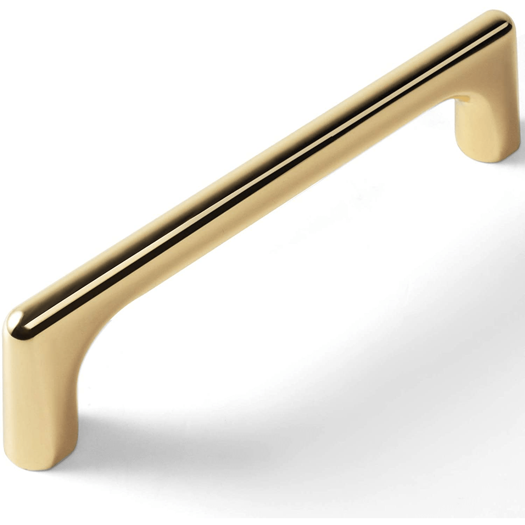 Goo-Ki Shining Golden / 3.78'' Hole Center Modern Cabinet Pull Luxurious Drawer Wardrobe Pulls Kitchen 6 Pack