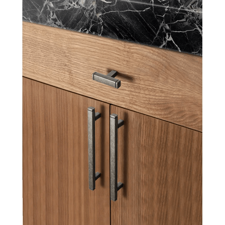 Goo-Ki Vintage Brass Drawer Handles Retro Straight Bar Pull Solid Cabinet Pulls